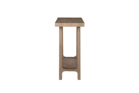 Cashew Oak Console Table with Shelf