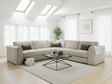 Naples Sofa Beige Large Corner - Ready2Go Furniture