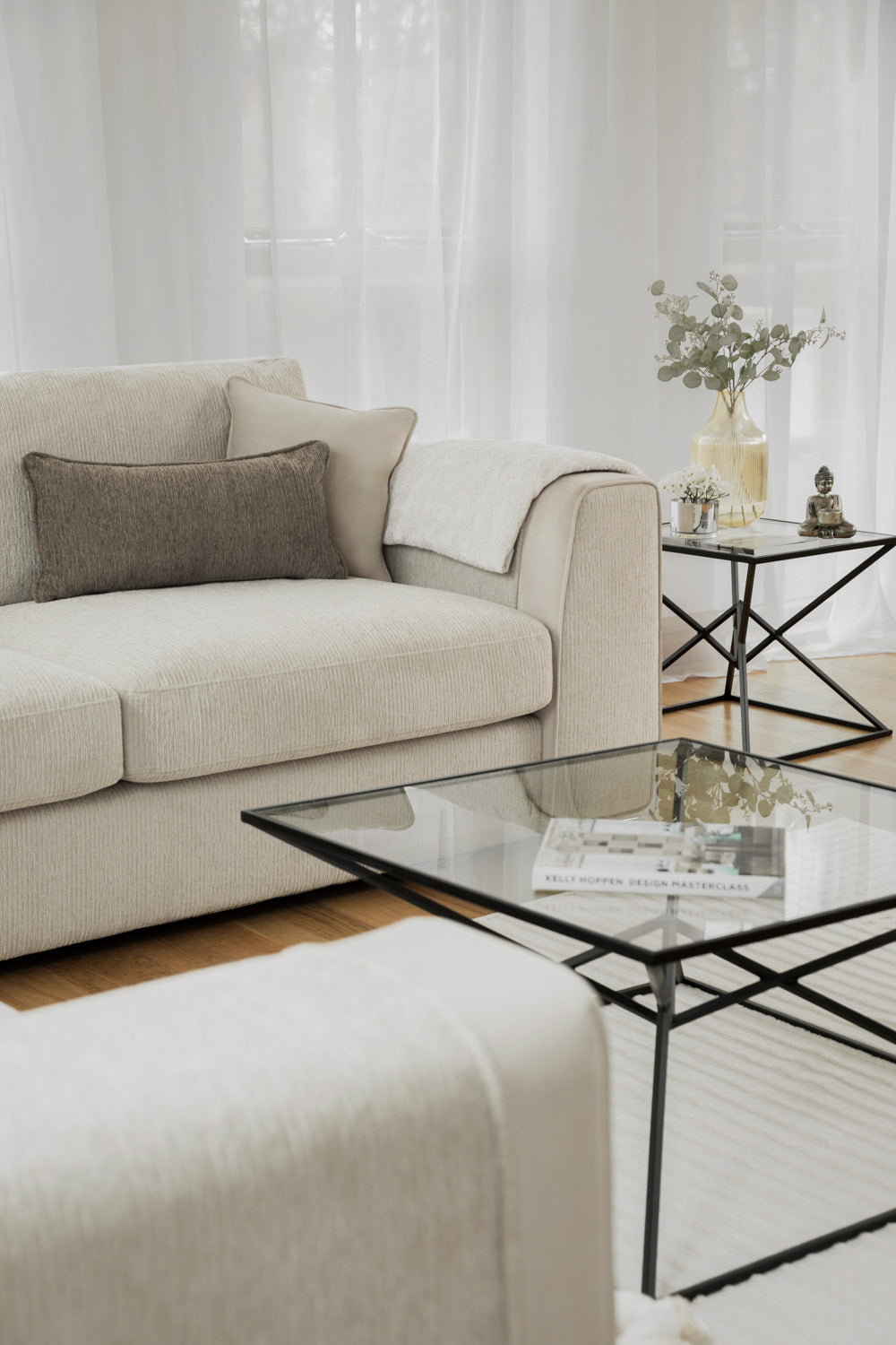 Naples Sofa Beige Large Corner - Ready2Go Furniture