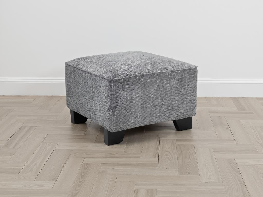 Nebraska Sofa Slate Footstool - Ready2Go Furniture