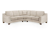 Stone Woven Fabric Large Corner Group Sofa
