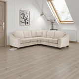 Stone Woven Fabric Large Corner Group Sofa