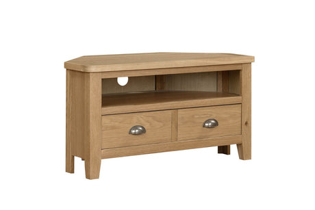 Marsden TV Unit Corner 900 Natural Oak (Nett)