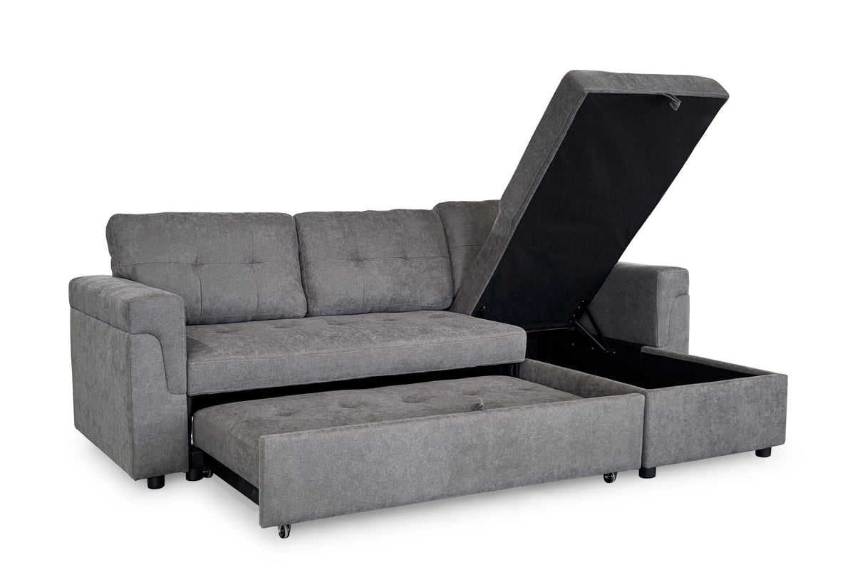 Omniya Sofabed Grey Universal Corner
