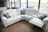 Owen Electric Recliner Sofa Beige Large Corner - Ready2Go Furniture