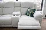 Owen Electric Recliner Sofa Beige Large Corner - Ready2Go Furniture