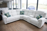 Owen Electric Recliner Sofa Beige Large Corner - Ready2Go Furniture