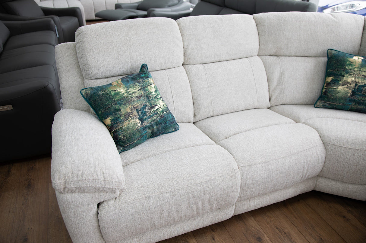 Owen Electric Recliner Sofa Beige Large Corner - Ready2Go Furniture