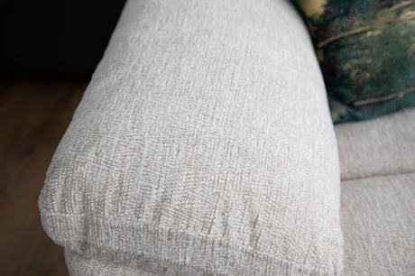 Beige Fabric Large Electric Power Recliner Corner Sofa