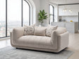 Beige Fabric 2 Seater Sofa with Scatter Cushions