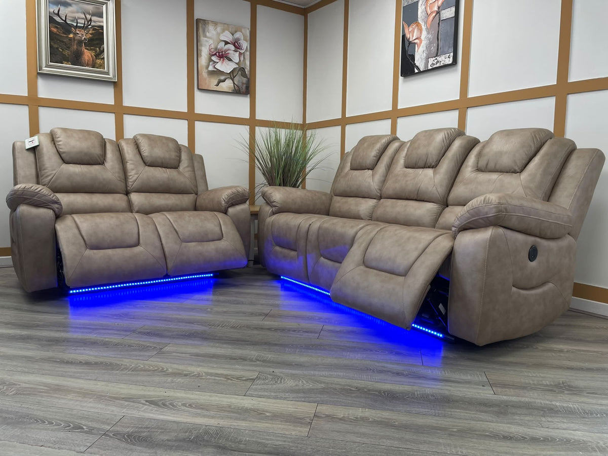 Marbella 3+2 Electric Recliner Sofa Set