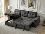 Palermo Universal Corner Sofabed Grey - Ready2Go Furniture
