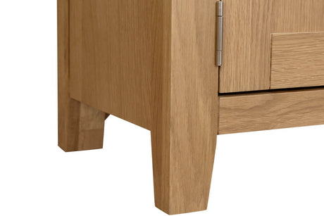 Natural Oak 1 Door Small TV Media Entertainment Unit