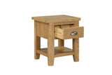 Marsden Lamp Table 1 Drawer Natural Oak (Nett)