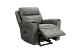 Ash Leather Lift and Rise Dual Motor Electric Recliner