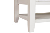 Cashmere Wooden 2 Drawer Coffee Table Oak Top with Shelf