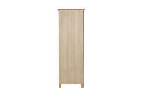 Natural Oak Low Wide Bookcase Country Chic Style