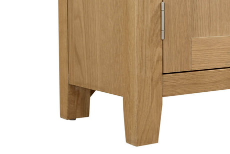 Modern Natural Oak 2 Door Small Sideboard