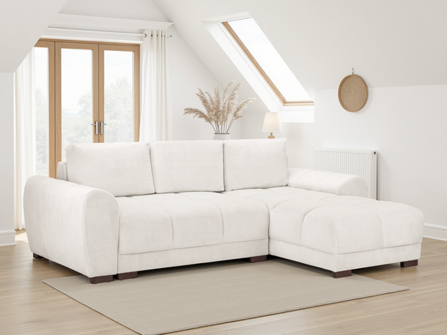 Azzuro Sofabed Cream Universal Corner - Ready2Go Furniture