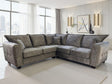 Serena Sofa Brown Large Corner