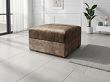 Serena Sofa Brown Footstool - Ready2Go Furniture