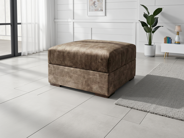 Serena Sofa Brown Footstool - Ready2Go Furniture