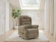 Mink Chenille Fabric Electric Lift Riser Recliner Chair