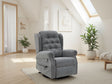 Grey Chenille Fabric Electric Lift Riser Recliner Chair