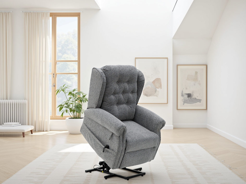 Sienna Rise and Recline Chair Grey - Ready2Go Furniture