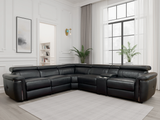 Somerville Electric Recliner Sofa Black Large Corner - Ready2Go Furniture