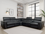 Somerville Electric Recliner Sofa Black Large Corner - Ready2Go Furniture
