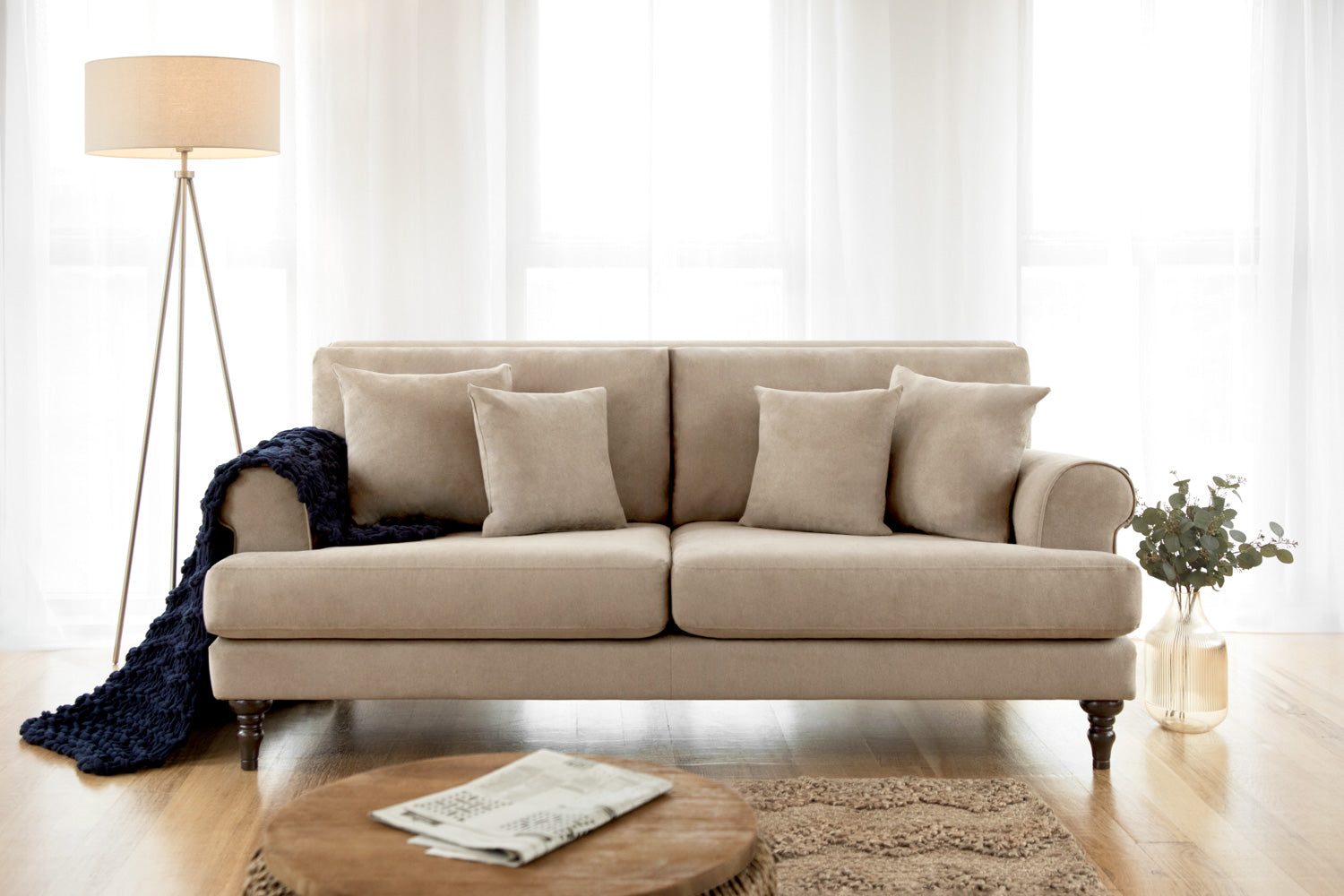 Zagreb 3 Seater Sofa – Timeless Elegance & Comfort - Ready2GoFurniture 