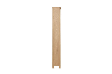 Natural Oak Tall Bookcase with Open Shelves