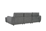 Charcoal Fabric Electric Recliner Corner Sofa RHF