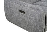 Charcoal Fabric Electric Recliner Corner Sofa RHF