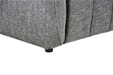 Charcoal Fabric Electric Recliner Corner Sofa RHF