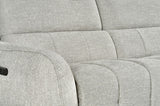 Silver Fabric Electric Recliner Corner Sofa Right Hand Sofa