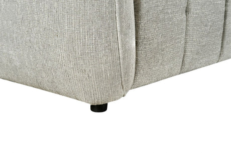 Silver Fabric Electric Recliner Corner Sofa Right Hand Sofa