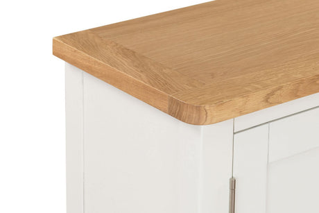 Cashmere Wooden 2 Door Small Sideboard with Oak Top