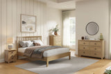 Marsden Bedside Table 3 Drawer Natural Oak (Nett)