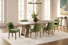 Rustic Oak Rectangular Large Dining Table 190cm