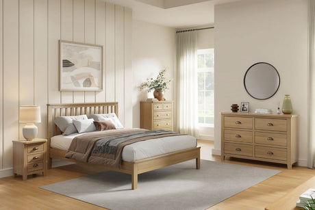 Marsden Bed 4'6 Natural Oak (Nett)
