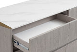 Mondello Dressing Chest 6 Drawer Washed Oak