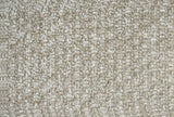 Beige Fabric Channel Tufted Design 2 Seater Sofa