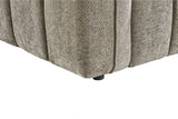 Mocha Fabric Channel Tufted Design 2 Seater Sofa