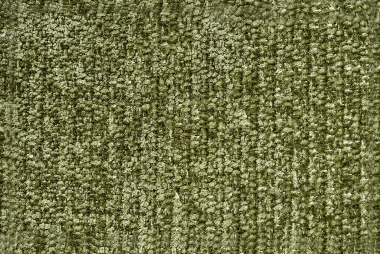 Olive Green Fabric Channel Tufted Design 3 Seater Sofa