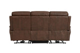 Brown Leather 3 Seater Electric Recliner Sofa