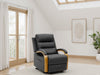 Grey Fabric Electric Recliner Chair with Massage Heating
