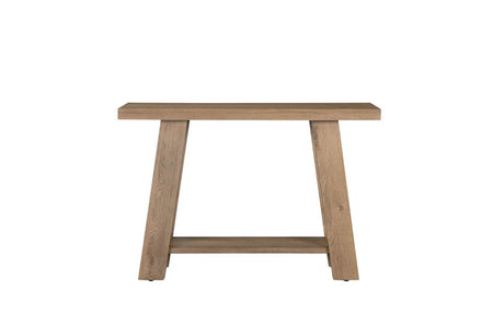 Cashew Oak Console Table with Shelf