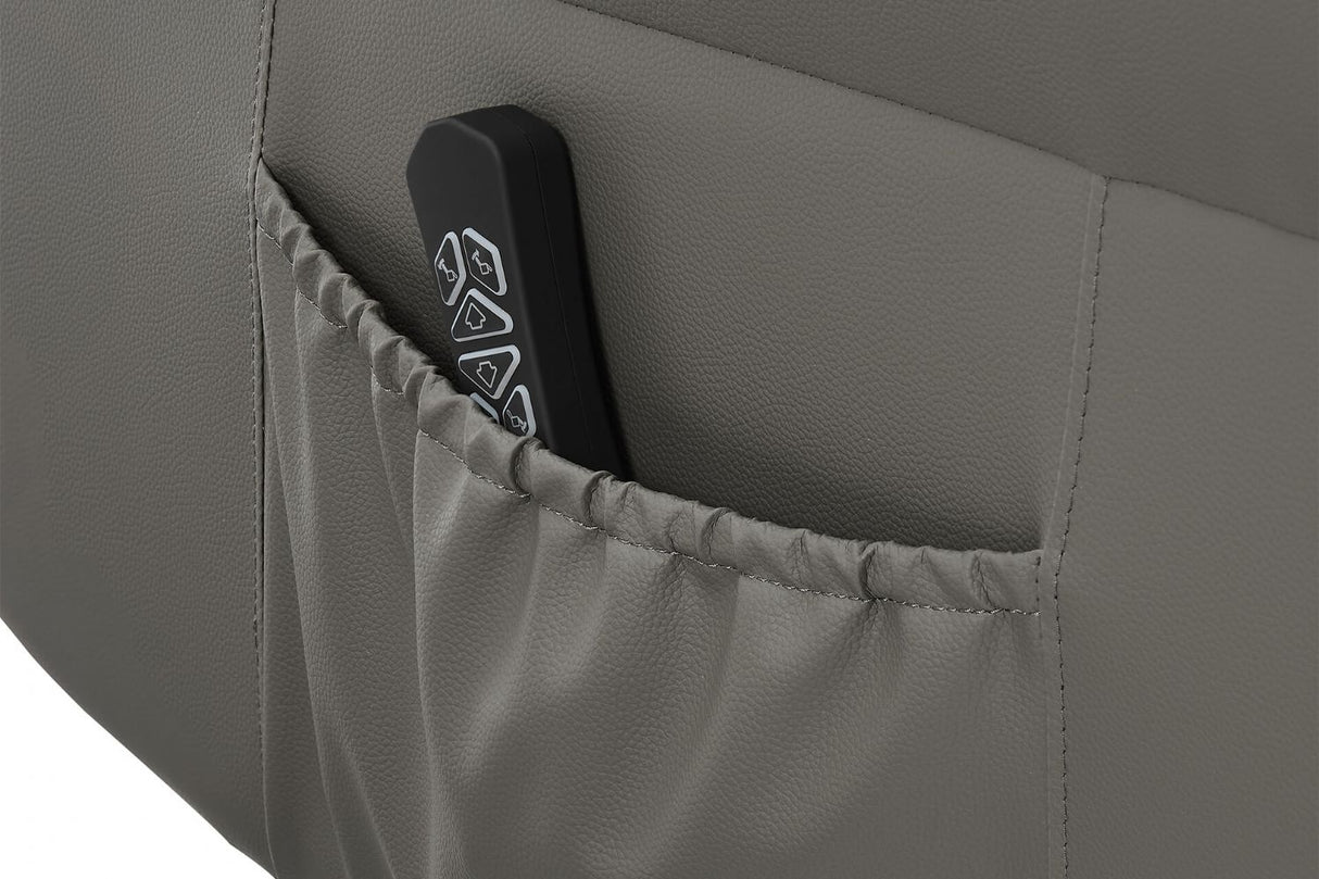 Ash Leather Lift and Rise Dual Motor Electric Recliner